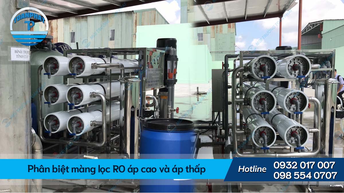 Phân biệt màng lọc RO áp cao và áp thấp