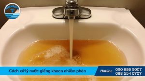 Cách xử lý nước giếng khoan nhiễm phèn