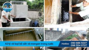 Phương pháp xử lý và loại bỏ sắt và mangan trong nước