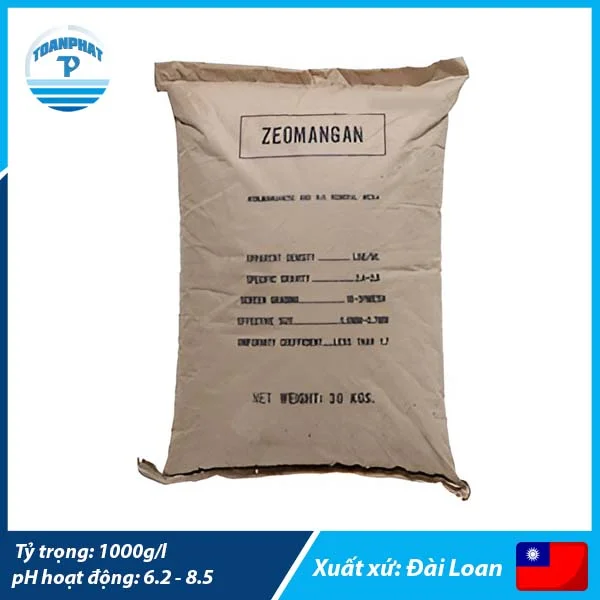 Vật liệu Zeomangan khử sắt (phèn)
