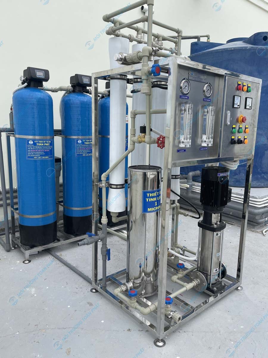 Hệ thống lọc tổng - nước tinh khiết công suất 1000L/h cho khách sạn tại Kiên Giang