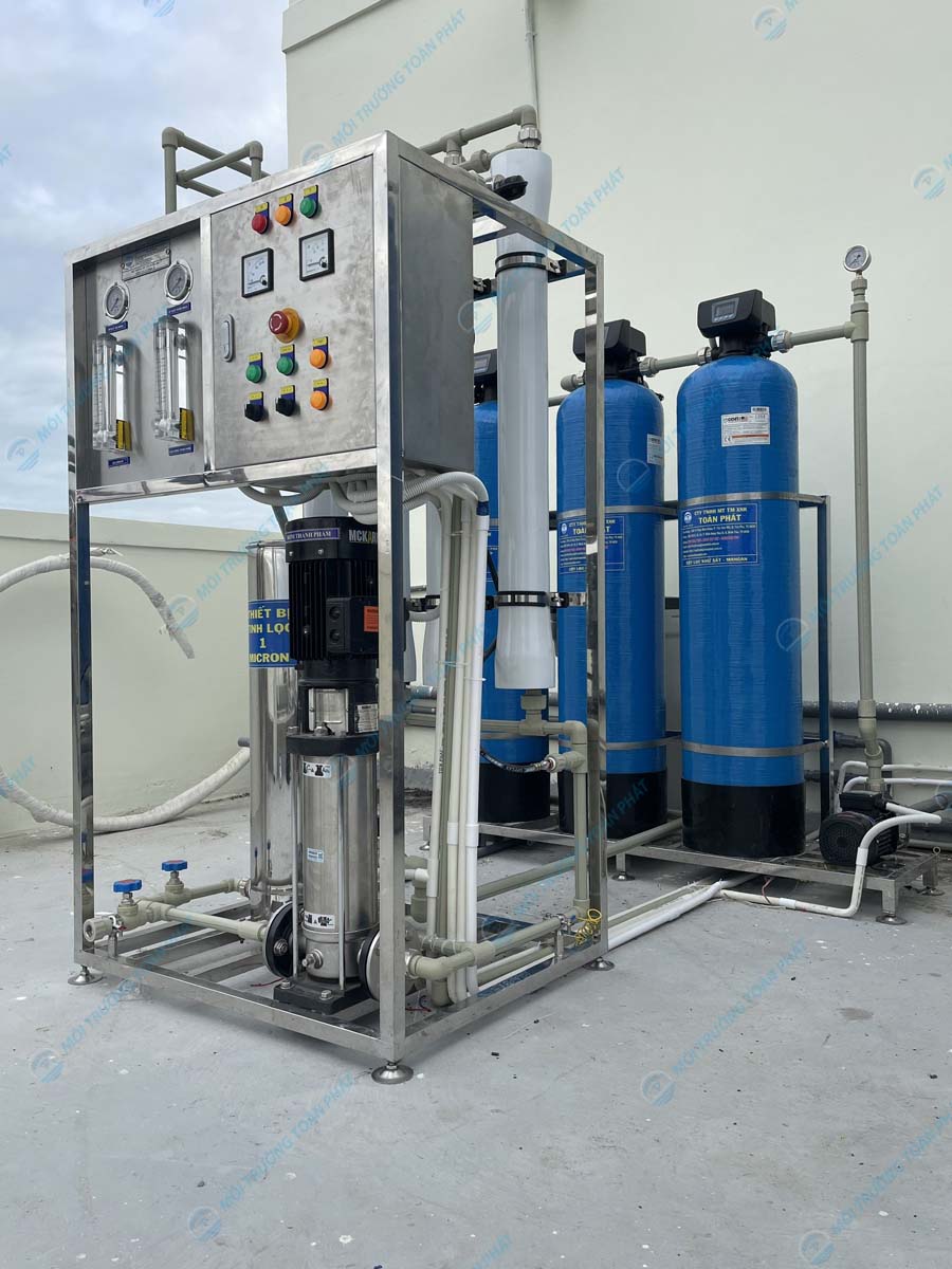 Hệ thống lọc tổng - nước tinh khiết công suất 1000L/h cho khách sạn tại Kiên Giang