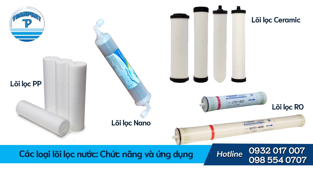 Các loại lõi lọc nước