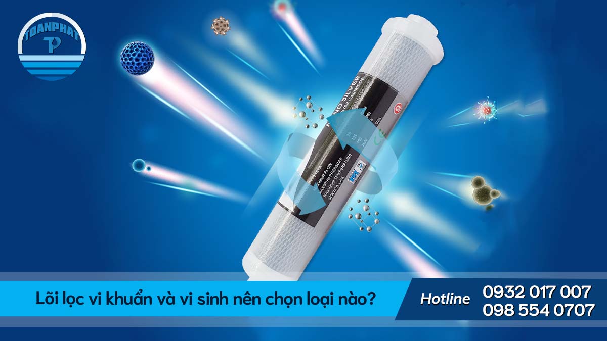 Lõi lọc vi khuẩn và vi sinh nên chọn loại nào
