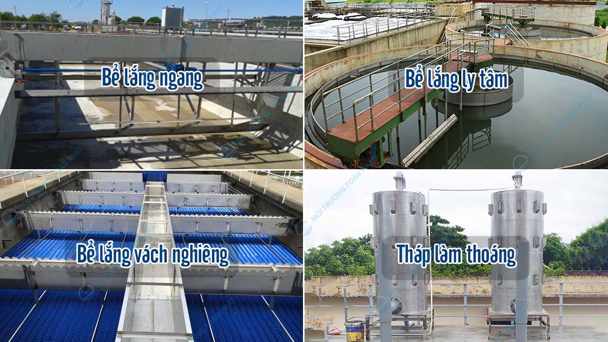 Cách xử lý nước thải công nghiệp và sinh hoạt hiệu quả Các loại bể lắng xử lý nước thải