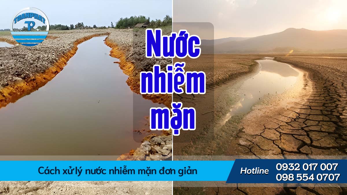 Cách xử lý nước nhiễm mặn đơn giản