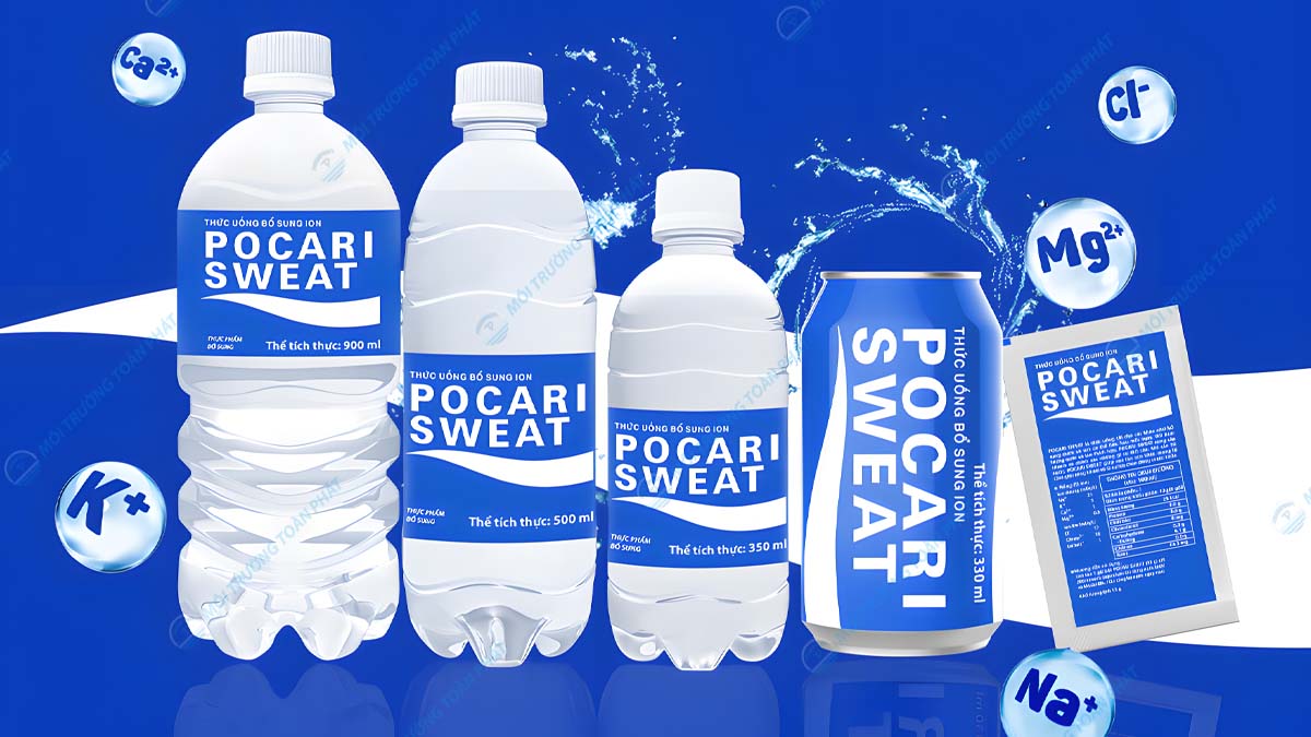 Nước điện giải cho người tập gym: Các loại phổ biến Nước uống bổ sung ion Pocari Sweat