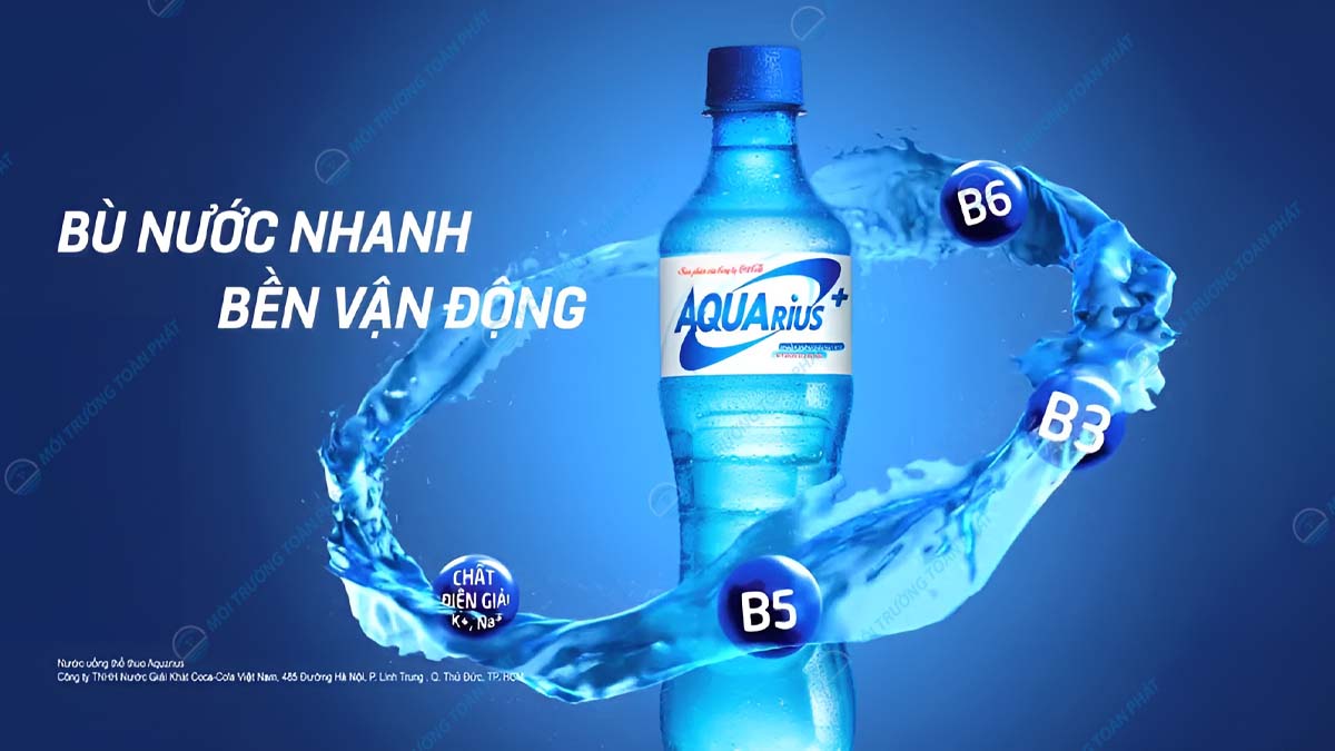 Nước điện giải cho người tập gym: Các loại phổ biến Nước uống thể thao Aquarius