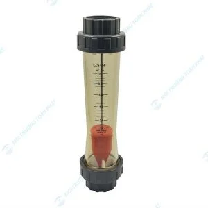 Lưu lượng kế dạng côn nhựa nối ren góc 90 độ
